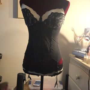 Victoria's Secret black & cream nightie.  36 C